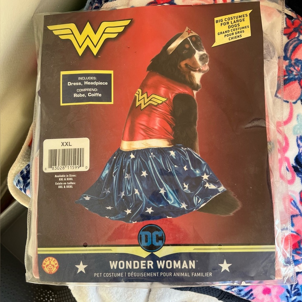 NWT XXL dog Wonder Woman Costume!